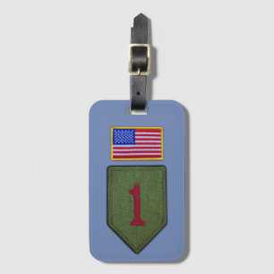 Etiqueta De Bagagem Army 1rua Inf Div Infantry Division