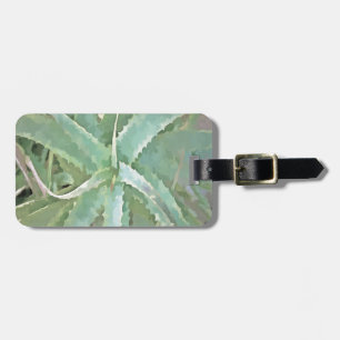 Etiqueta De Bagagem Arte acrílica incrível Aloe Vera