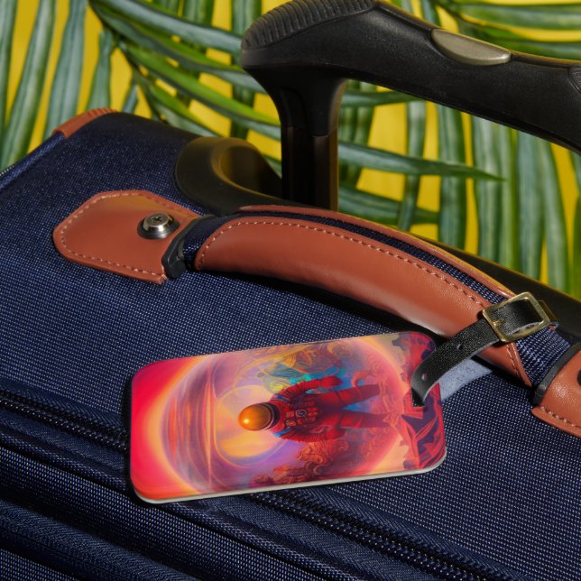 Etiqueta De Bagagem Arte astronauta (Frente Insitu 3)