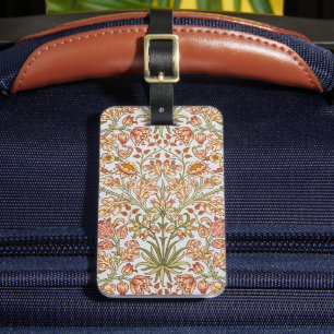 Etiqueta De Bagagem Arte Botânica Floral de Jacinto de William Morris