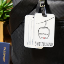 Arte de Linha de Carro Suíço | Elegância alpina