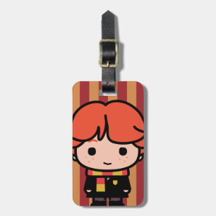 Etiqueta De Bagagem Arte de Personagem de Desenho do Ron Weasley