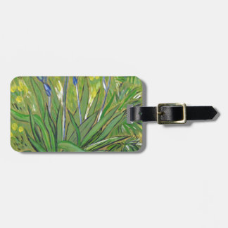 Etiqueta De Bagagem Arte de Van Gogh Íris, reprodução acrílica