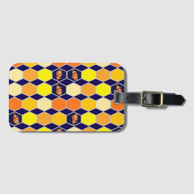 Etiqueta De Bagagem Arte Desenhada À Mão (Frente Horizontal)