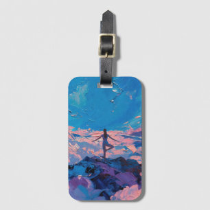 Etiqueta De Bagagem Arte do Yoga: Beleza Equilibrada (Pintura a Óleo N