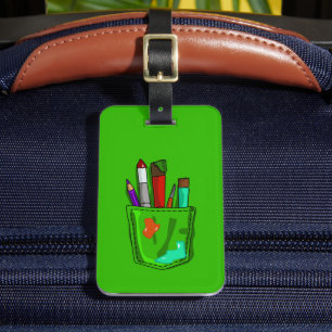 Etiqueta De Bagagem Arte no meu bolso