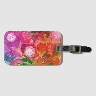 Etiqueta De Bagagem Arte original e gráfico e design floral de Digitas