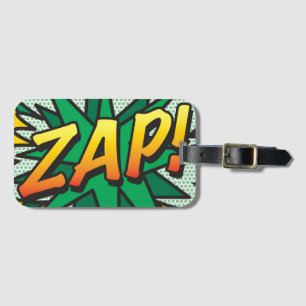 Etiqueta De Bagagem Arte Pop de Quadrinhos ZAP! personalizado