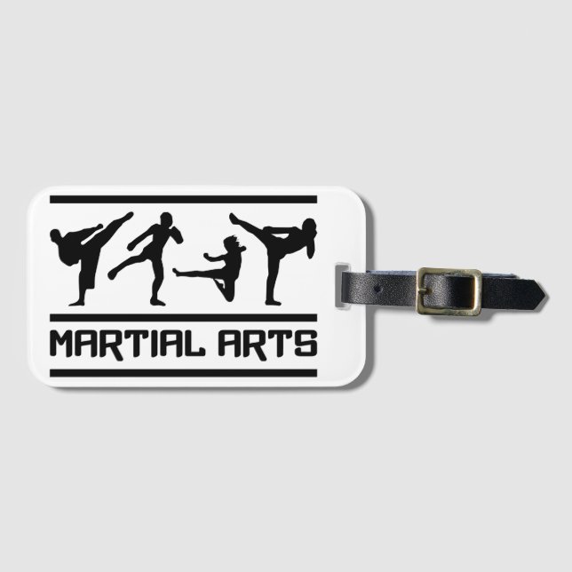 Etiqueta De Bagagem Artes marciais (Frente Horizontal)