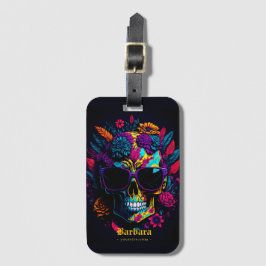 Etiqueta De Bagagem Artista da Tatuagem de Na moda da Tatuagem Retro C