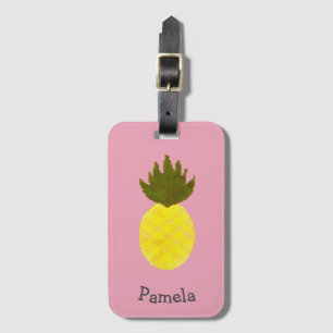 Etiqueta De Bagagem Artsy Summertime Pineapple