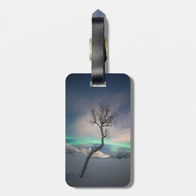 Etiqueta De Bagagem Árvore das luzes do norte (Traseira Vertical)