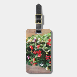 Etiqueta De Bagagem Árvore de Natal decorada