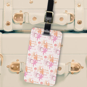 Etiqueta De Bagagem Árvore de Palm Vintage