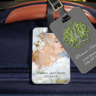 Etiqueta De Bagagem Árvore Personalizada de Raízes do Amor Casamento R