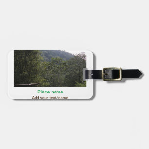 Etiqueta De Bagagem Árvores florestais da selva devem ter viagem para 