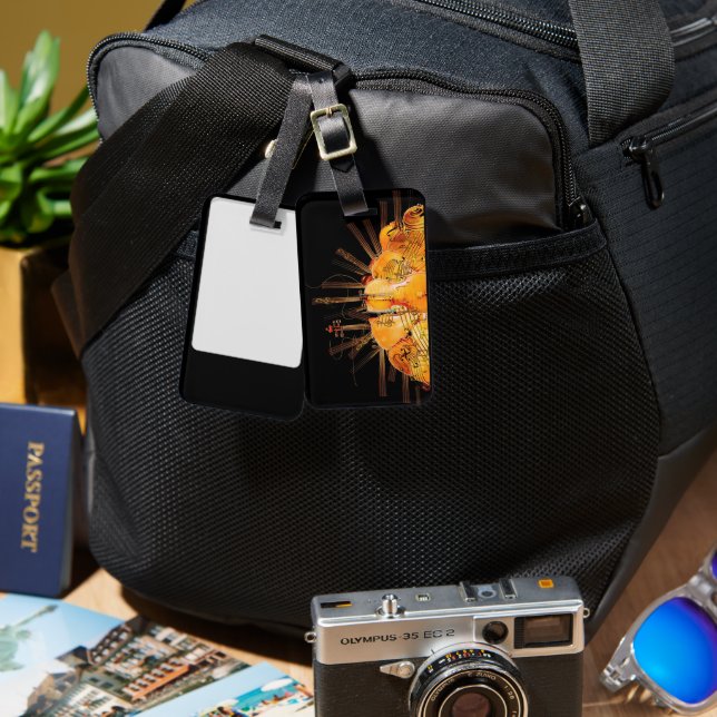 ETIQUETA DE BAGAGEM AS CORDAS DE SOL (Frente e verso)