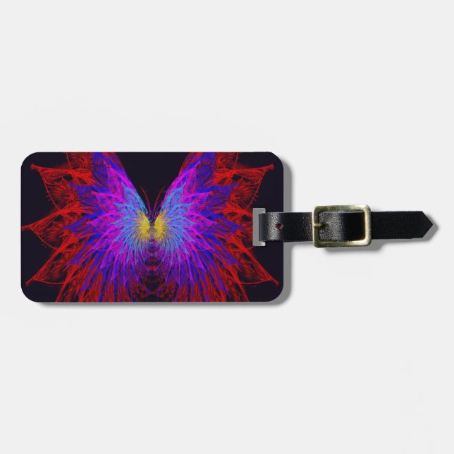 Etiqueta De Bagagem Asas borboletas (Frente Horizontal)