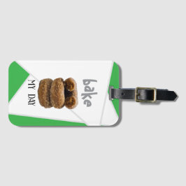 Etiqueta De Bagagem Assar Verde Meu Dia