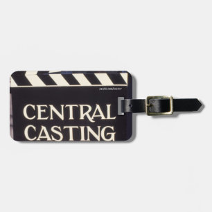 Etiqueta De Bagagem Assinar a Marca de Bagagem CENTRAL CASTING em ingl