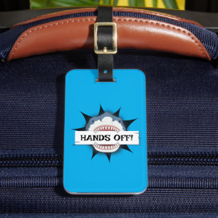 Etiqueta De Bagagem Ataque Engraçado De Tubarão Da Minha Bagagem