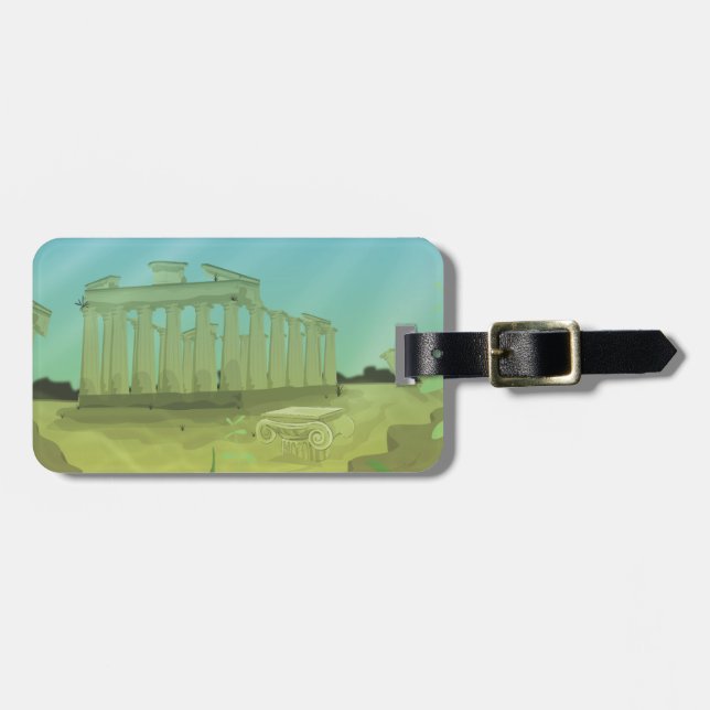 Etiqueta De Bagagem Atlântidas (Frente Horizontal)