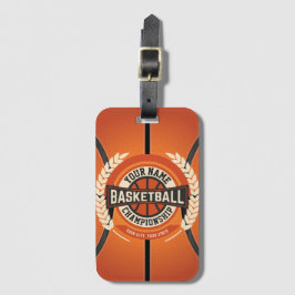 Etiqueta De Bagagem Atleta Personalizado do Jogador da Equipe de Basqu