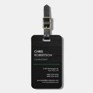 Etiqueta De Bagagem Atrativo para Cinzas Negra Vertical