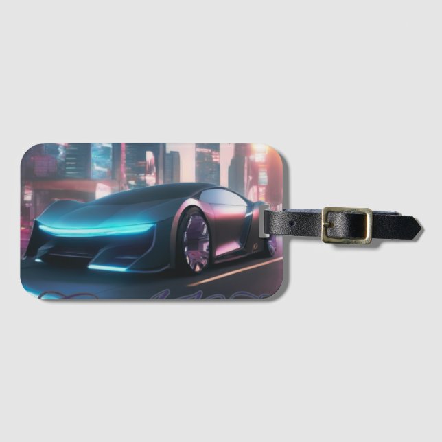 ETIQUETA DE BAGAGEM AUTO (Frente Horizontal)