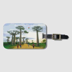 Etiqueta De Bagagem Avenida dos Baobás, Madagascar - Paisagem