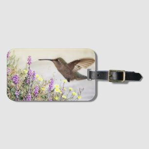 Etiqueta De Bagagem Aves e flores selvagens **Personalizar**