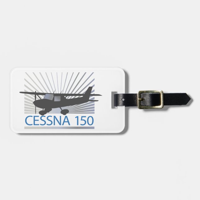 Etiqueta De Bagagem Avião Cessna 150 (Frente Horizontal)