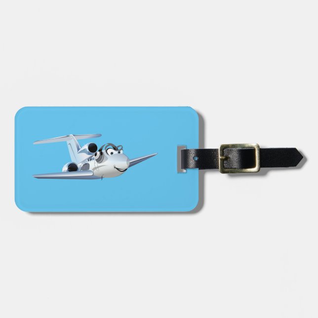 Etiqueta De Bagagem Avião de animação (Frente Horizontal)