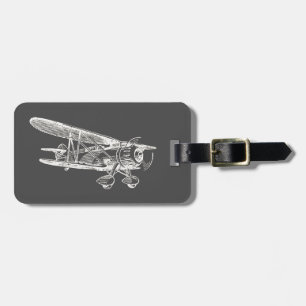 Etiqueta De Bagagem Avião do vintage