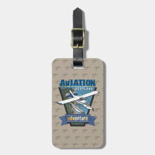 Etiqueta De Bagagem Aviation Seaplane Adventure