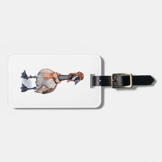 Etiqueta De Bagagem Aviator Goose (Frente Horizontal)