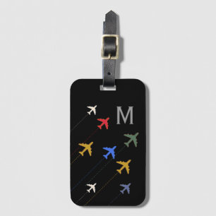 Etiqueta De Bagagem aviões coloridos