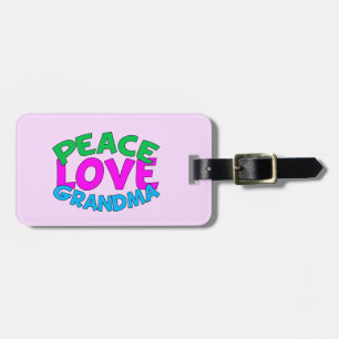 Etiqueta De Bagagem Avó do amor da paz