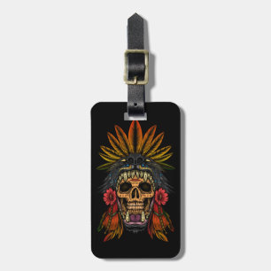 Etiqueta De Bagagem Aztec Warrior
