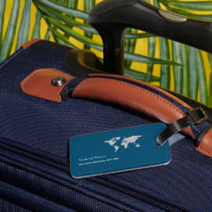 Etiqueta De Bagagem azul