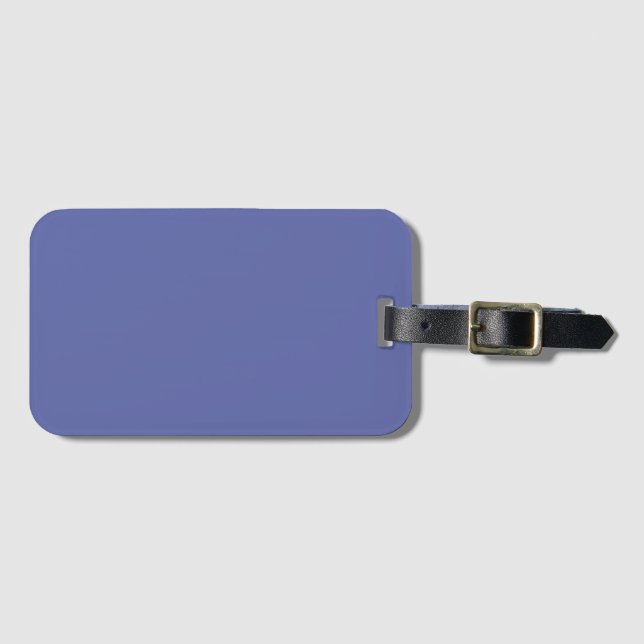 Etiqueta De Bagagem Azul Caxemira (Frente Horizontal)