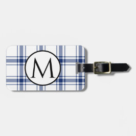 Etiqueta De Bagagem Azul e Branco, Passa Náutica