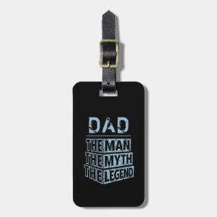 Etiqueta De Bagagem Azul Personalizado O Homem O Mito A Legenda