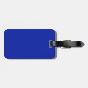Etiqueta de bagagem azul-rosa e real
