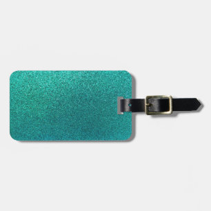Etiqueta De Bagagem Azul-Turquesa Azul-Azul-Turquoise S Fundo
