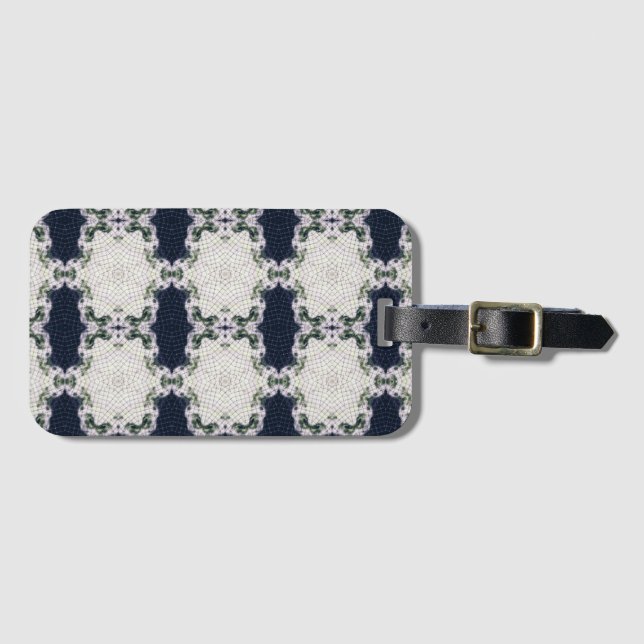 Etiqueta De Bagagem Azulejo (Frente Horizontal)