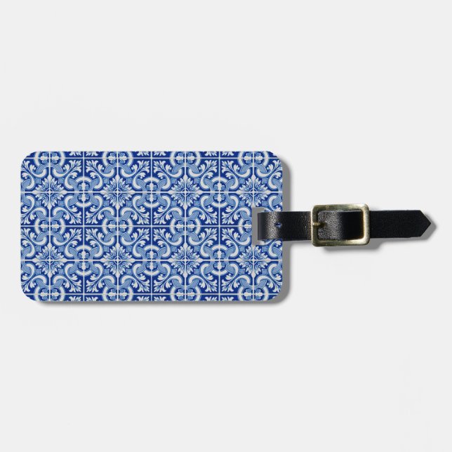 Etiqueta De Bagagem azulejos cerâmicos (Frente Horizontal)
