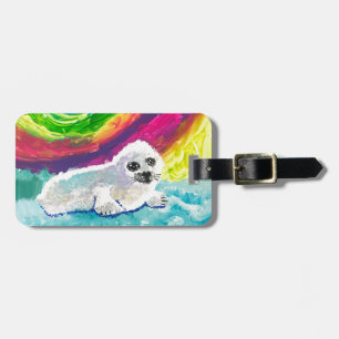 Etiqueta De Bagagem Baby Seal "Art by Kids"