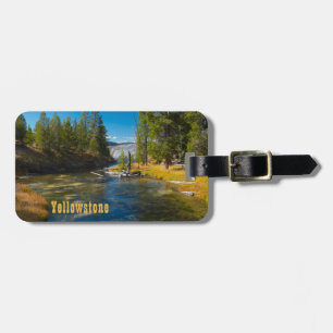 Etiqueta De Bagagem Bacia do Alto Geyser, Rio Firehole, Yellowstone