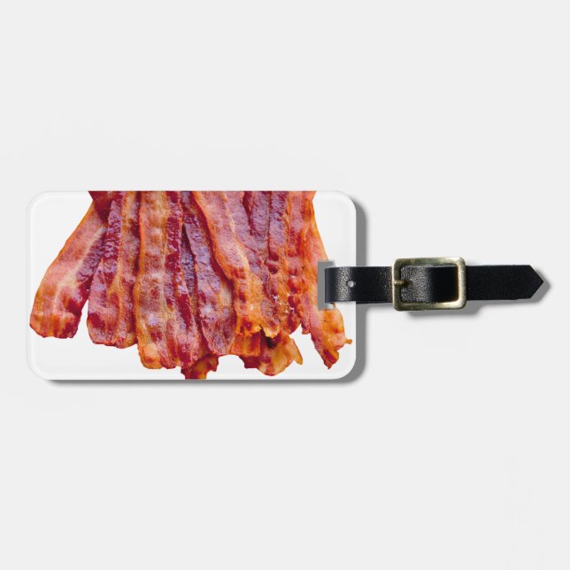 Etiqueta De Bagagem Bacon (Frente Horizontal)